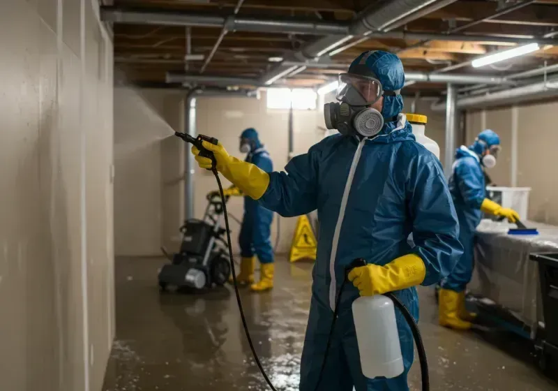 Basement Sanitization and Antimicrobial Treatment process in Highmore, SD